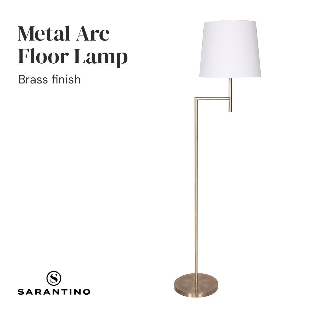 NNEDPE Metal Floor Lamp - Antique Brass-3