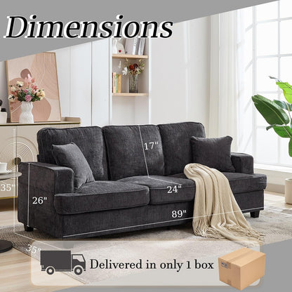 Modern Deep Seat Loveseat Couch for Comfortable Living-1