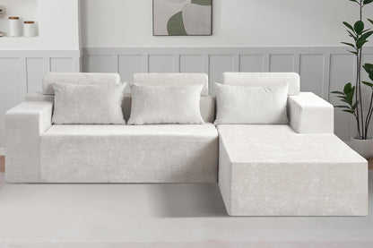Modern L Shape Sectional Couch With Deep Seating-1