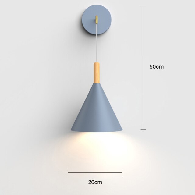 Nordic modern E27 LED wall lamp Creative simplicity sconces light indoor home kitchen bedside bedroom living room decoration-11