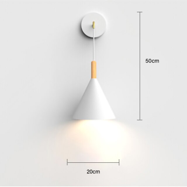 Nordic modern E27 LED wall lamp Creative simplicity sconces light indoor home kitchen bedside bedroom living room decoration-2