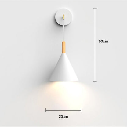Nordic modern E27 LED wall lamp Creative simplicity sconces light indoor home kitchen bedside bedroom living room decoration-2