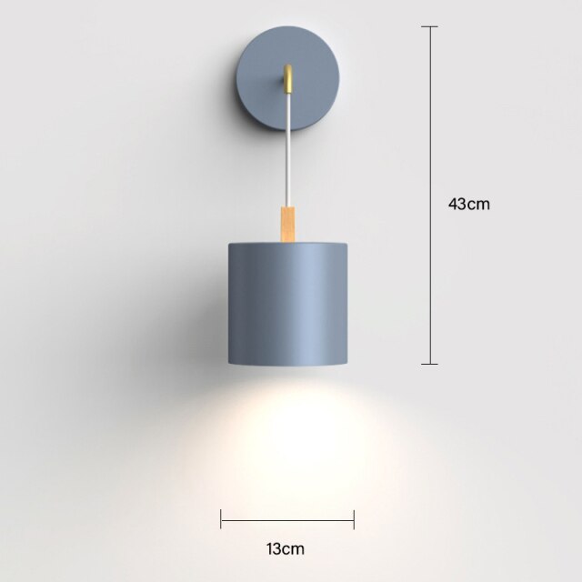 Nordic modern E27 LED wall lamp Creative simplicity sconces light indoor home kitchen bedside bedroom living room decoration-6