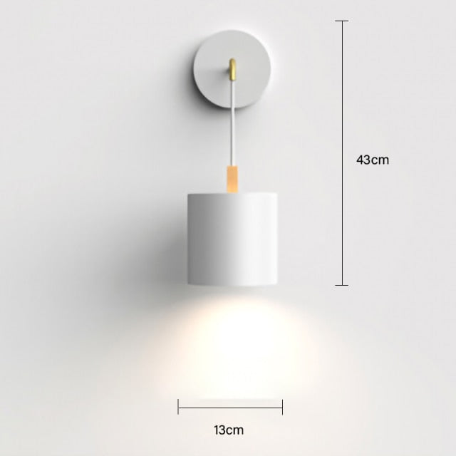 Nordic modern E27 LED wall lamp Creative simplicity sconces light indoor home kitchen bedside bedroom living room decoration-7