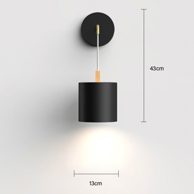 Nordic modern E27 LED wall lamp Creative simplicity sconces light indoor home kitchen bedside bedroom living room decoration-8