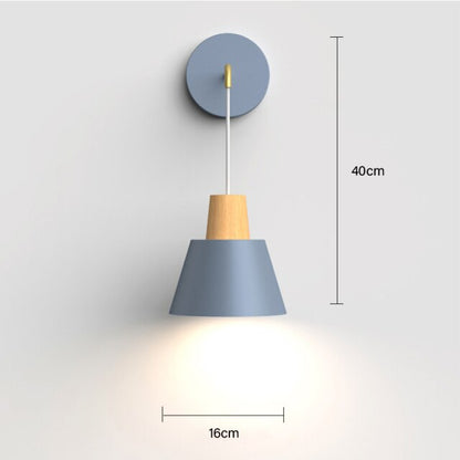 Nordic modern E27 LED wall lamp Creative simplicity sconces light indoor home kitchen bedside bedroom living room decoration-9