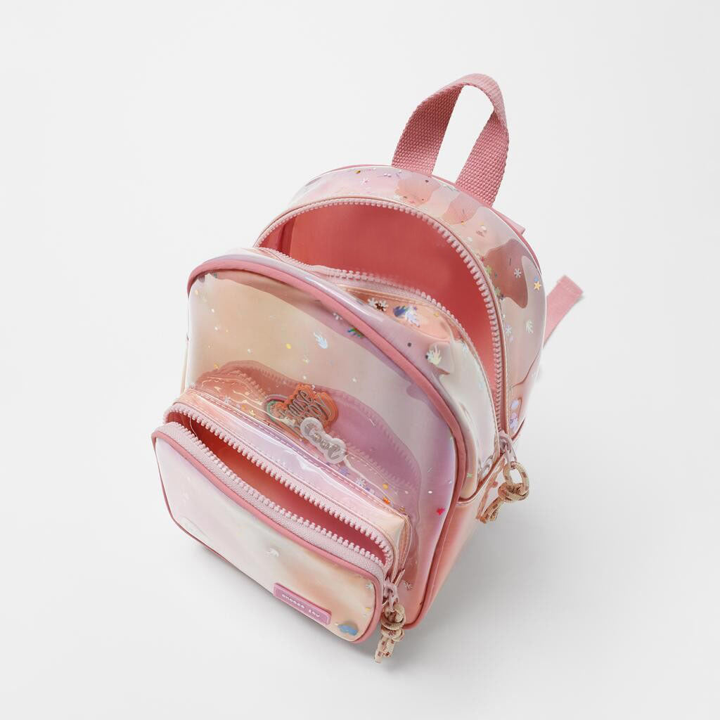 Children’s Solid Color Detail Decoration Quality Backpack-2