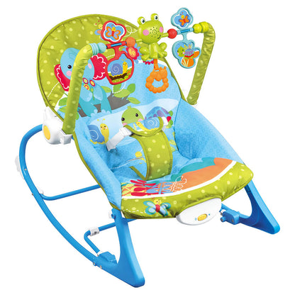 Balansoar bebe cu vibratii si sunete pana la 18 kg, albastru-0