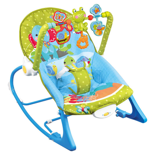 Balansoar bebe cu vibratii si sunete pana la 18 kg, albastru-0