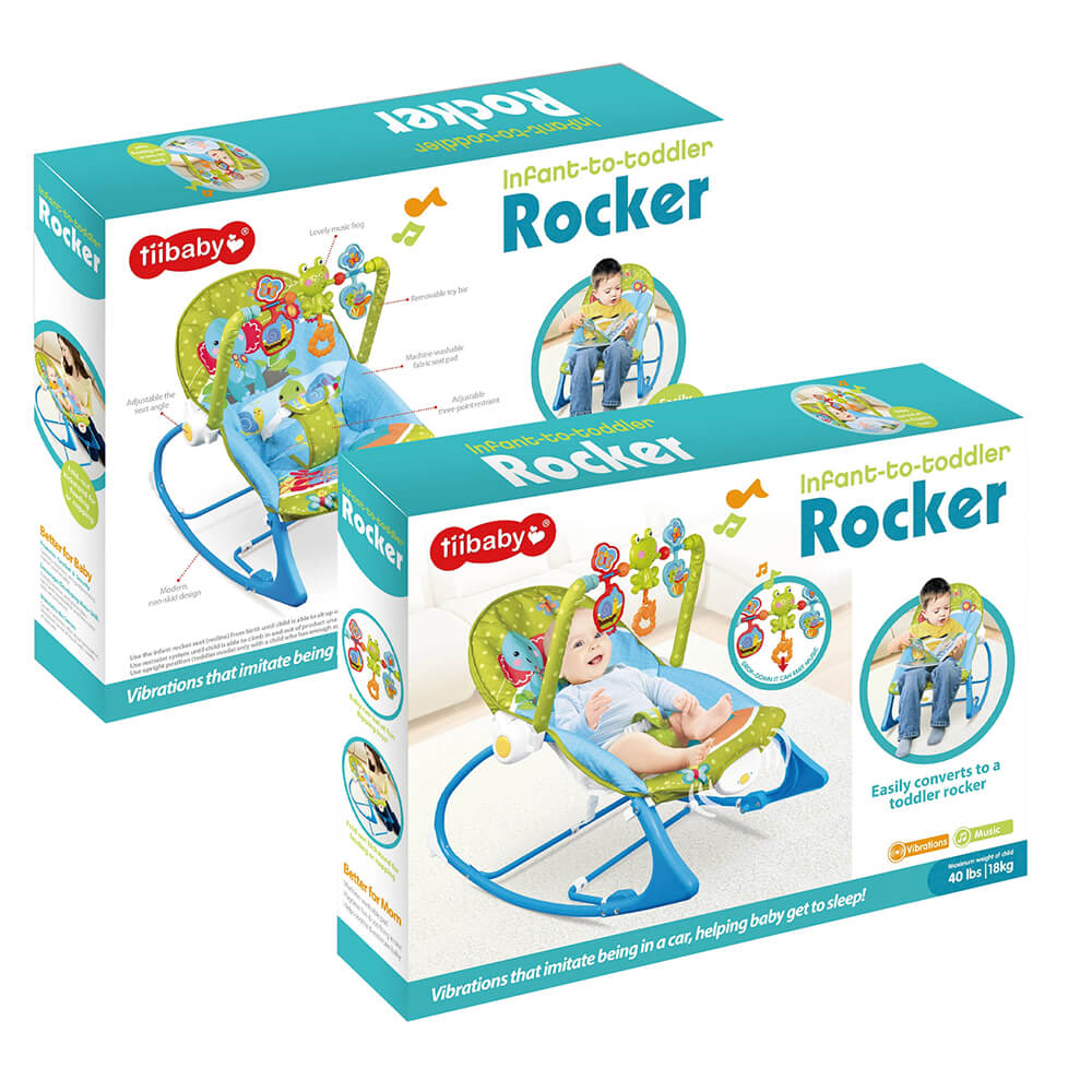 Balansoar bebe cu vibratii si sunete pana la 18 kg, albastru-2