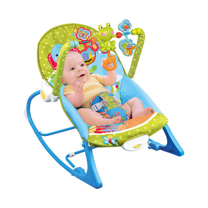 Balansoar bebe cu vibratii si sunete pana la 18 kg, albastru-1