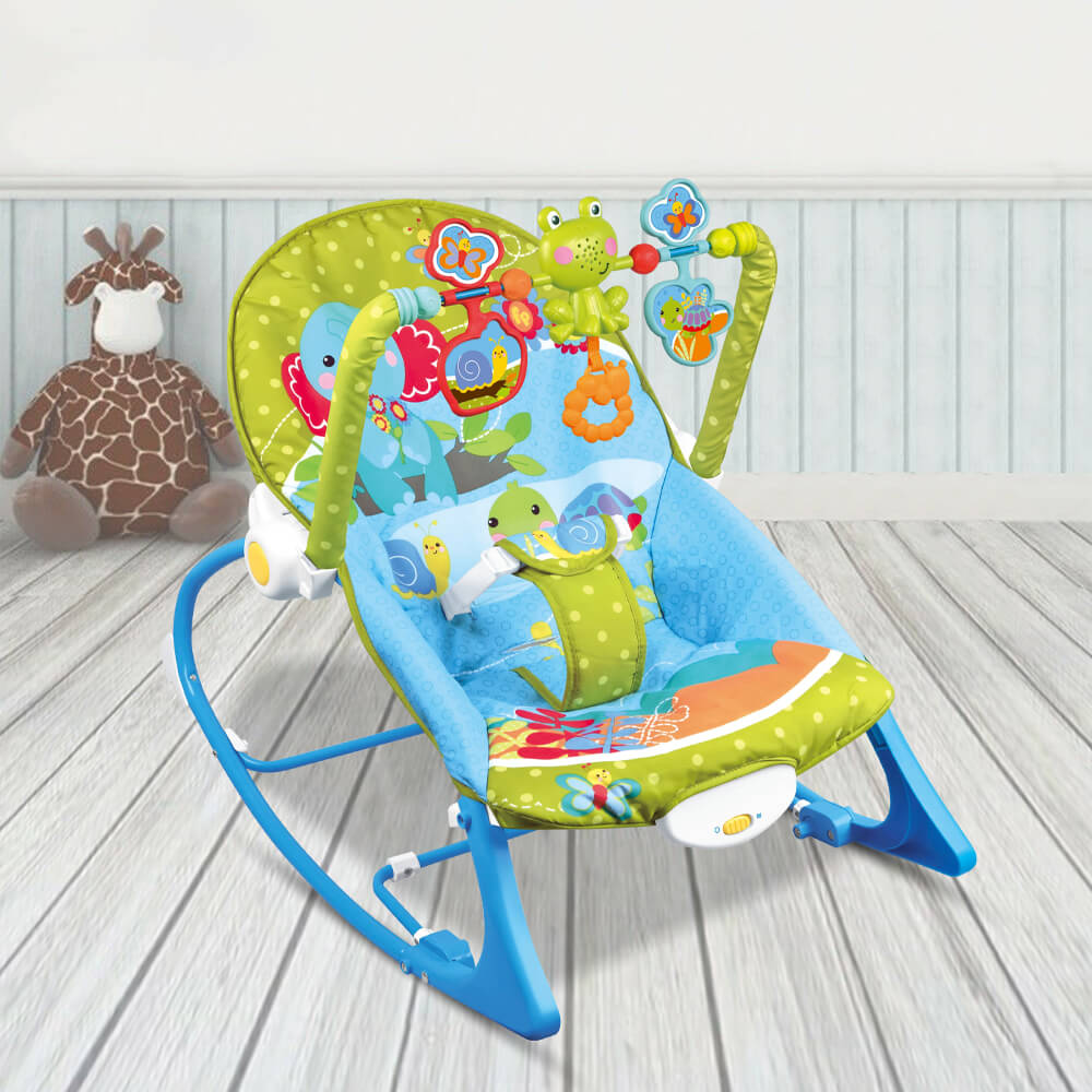 Balansoar bebe cu vibratii si sunete pana la 18 kg, albastru-4