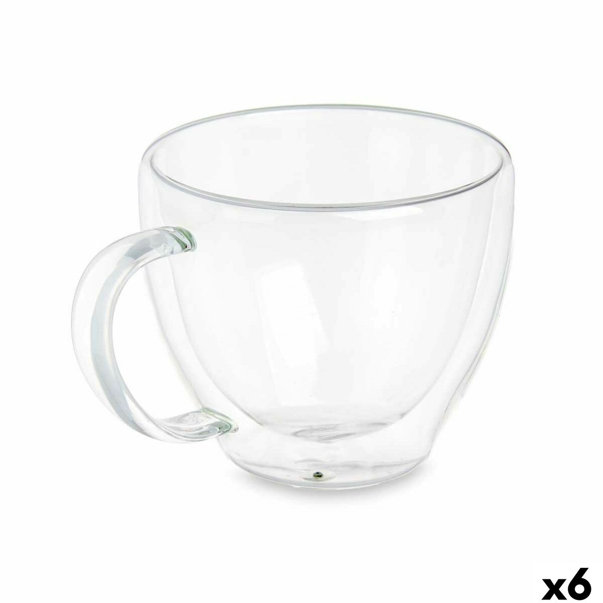 Set 6 Tazas Vivalto – Vidrio Borosilicato Transparente 140 ml