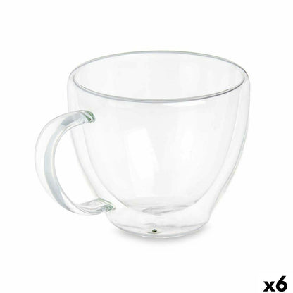 Set 6 Tazas Vivalto – Vidrio Borosilicato Transparente 140 ml