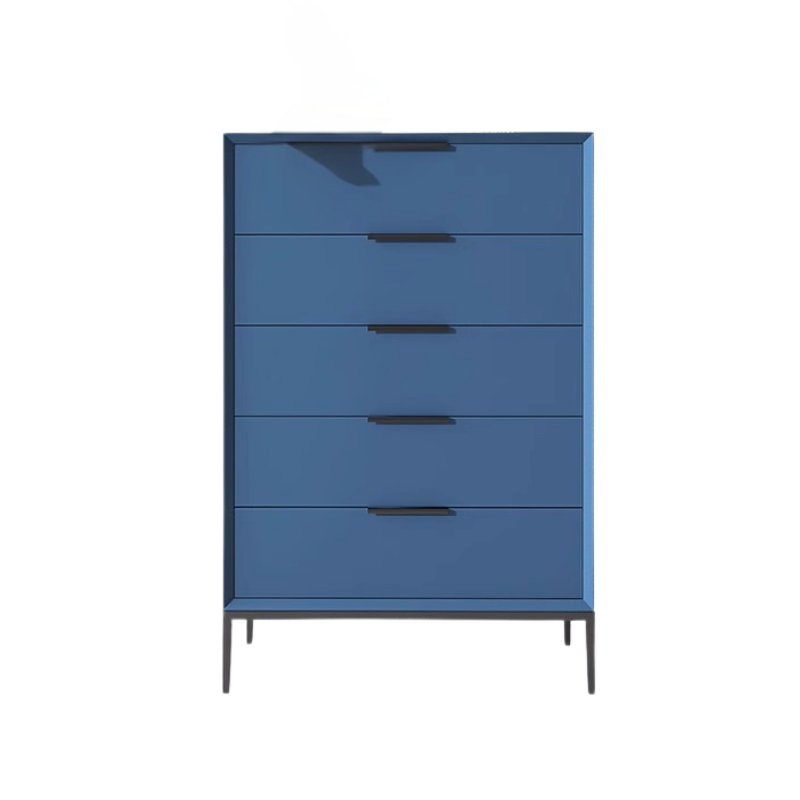 NNETB Modern 5-Drawer Solid Wood Chest Cabinet-0