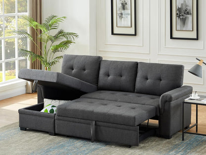Versatile Sleeper Couch with Storage for Small Spaces-2
